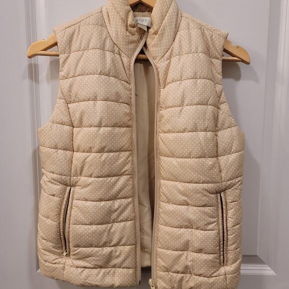 Loft polka dot zip front vest - Picture 2 of 4